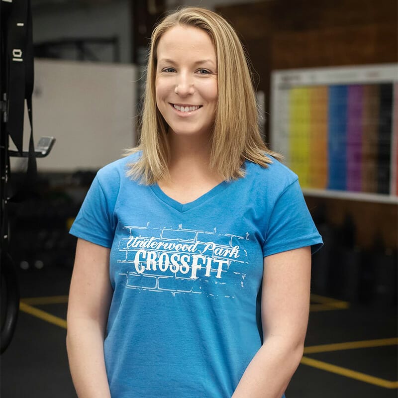 Kerri coach at Underwood Park CrossFit